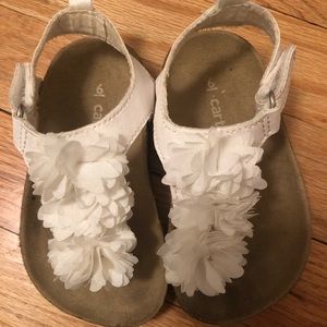 Carter’s White Floral Sandals